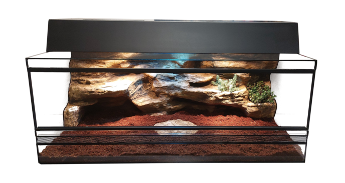 Berendezett görögteknős terrárium